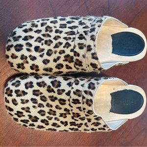 Swedish Hasbeens Leopard Husband Clog